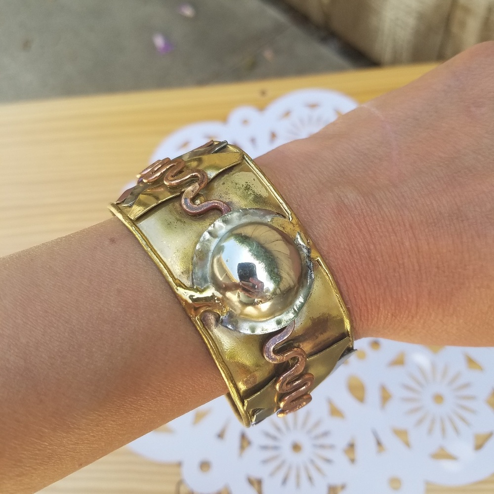 Copper Cuff Handcrafted African Jewelry